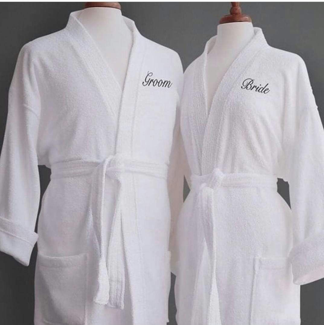 Groom And Bride Bathrobe