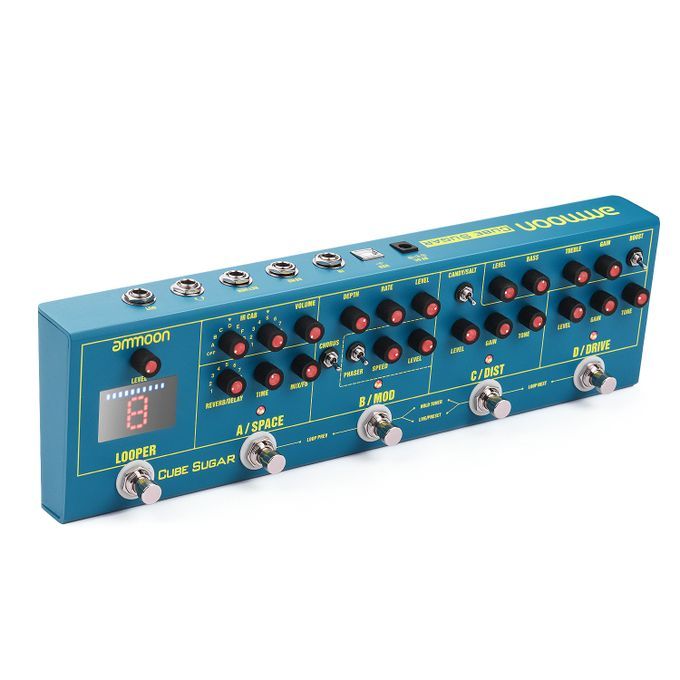 Ammoon CUBE SUGAR Combined Effects Pedal 5 Analog-AU Plug