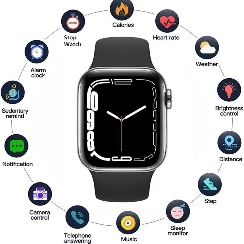 2022 SmartWatch I7 Pro Max IWO 14 Max Series 7 Phone Call Custom Watch Face Sport Waterproof Man Women Smart Watch PK X8 MAX W27