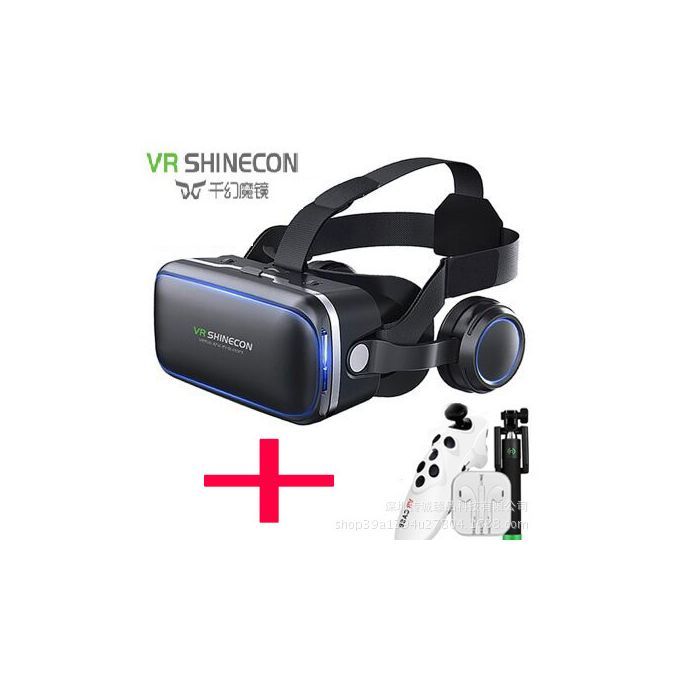Vr Helmet 3D Box VR Bluetooth Headset VR Glasses Asuit Black