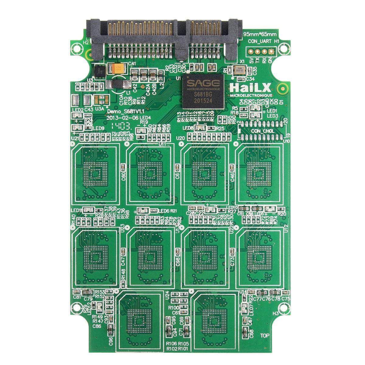 Micro SD TF Memory Card To SATA SSD Adapter RAID Hard Disk Converter For PC