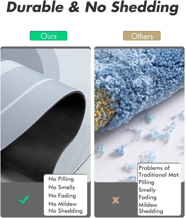 Super Absorbent, Quick Drying, Non-Slip Bathroom Mat