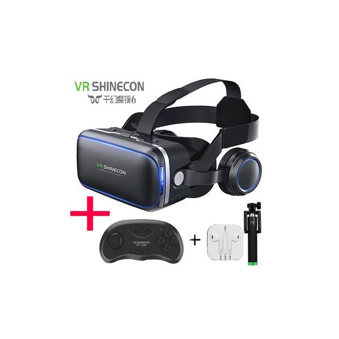 Vr Helmet 3D Box VR Bluetooth Headset VR Glasses Bsuit Black
