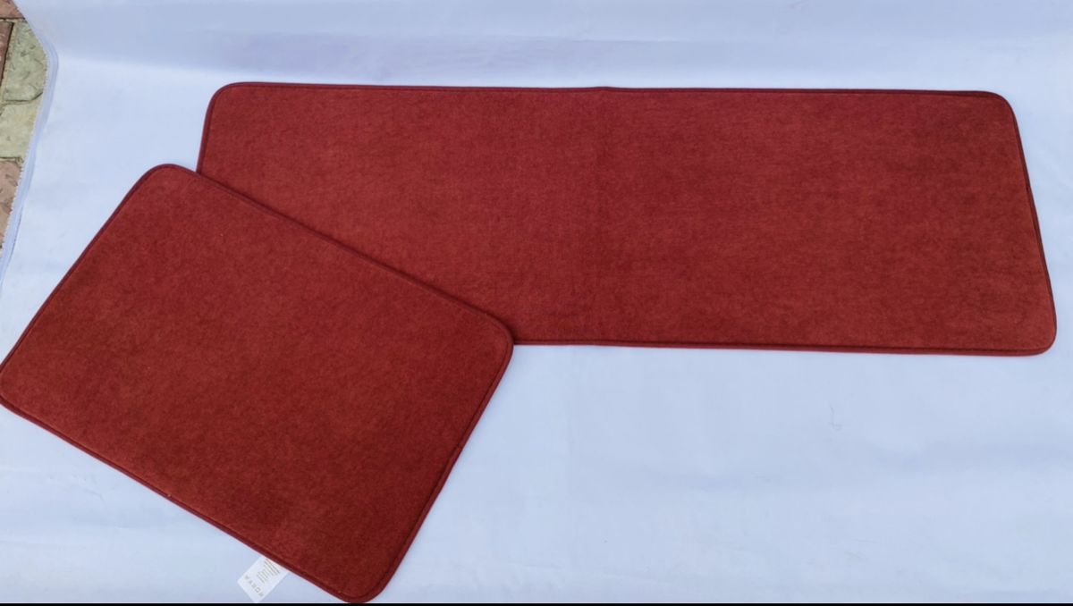2in1 Memory Foam Mat For Bedroom Kitchen & Bathroom BROWN