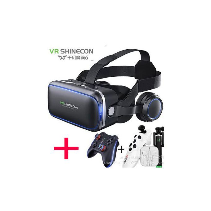 Vr Helmet 3D Box VR Bluetooth Headset VR Glasses Csuit Black