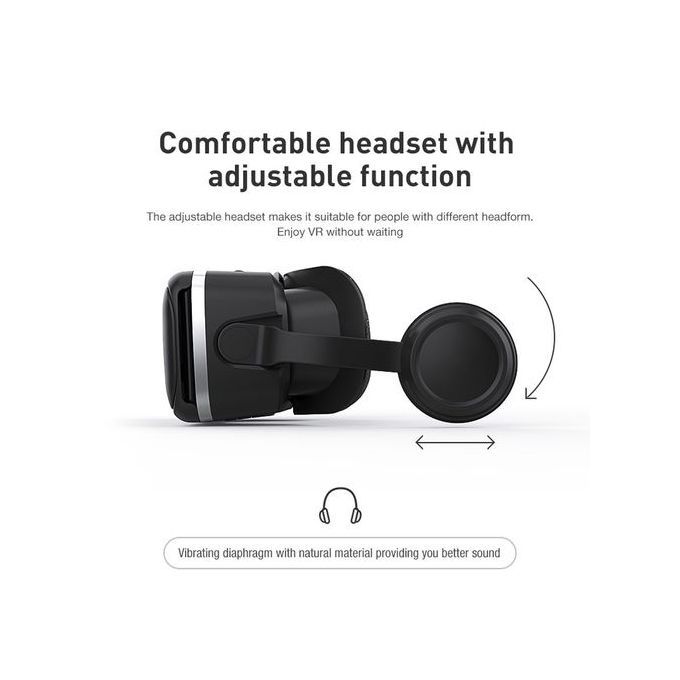 Vr Helmet 3D Box VR Bluetooth Headset VR Glasses Csuit Black
