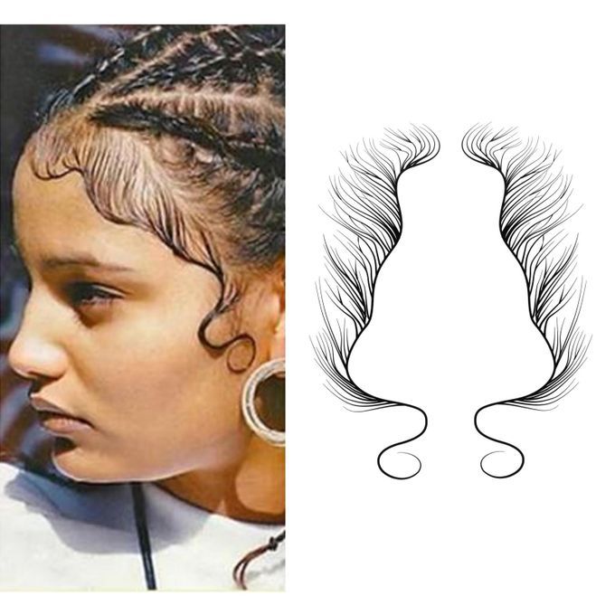 Curly DIY Tattooing Template Tool Lasting D