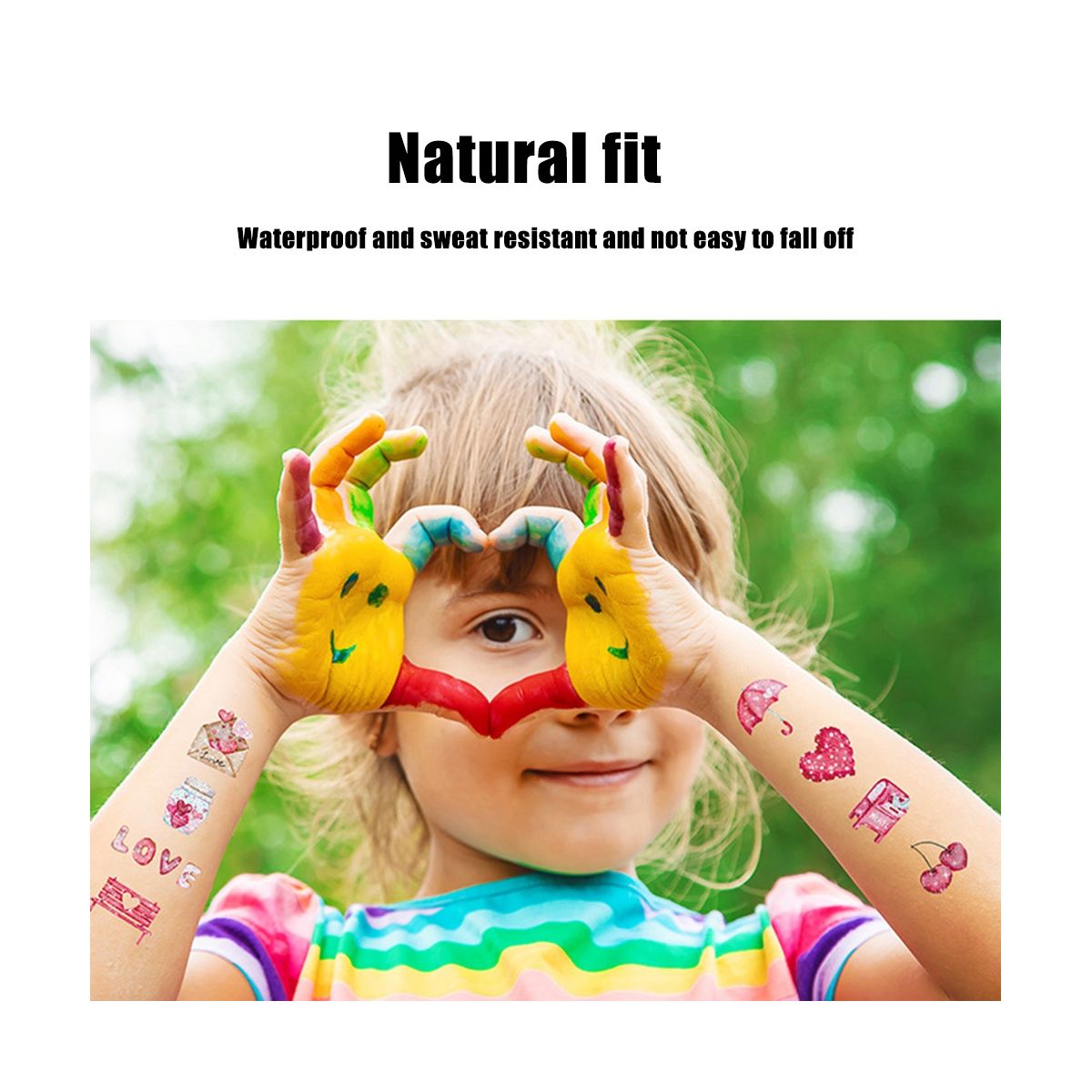 20 Sheet 'S Day Temporary Tattoo Valentines Heart Tattoo Sticker Boy Girls Gift 'S Day