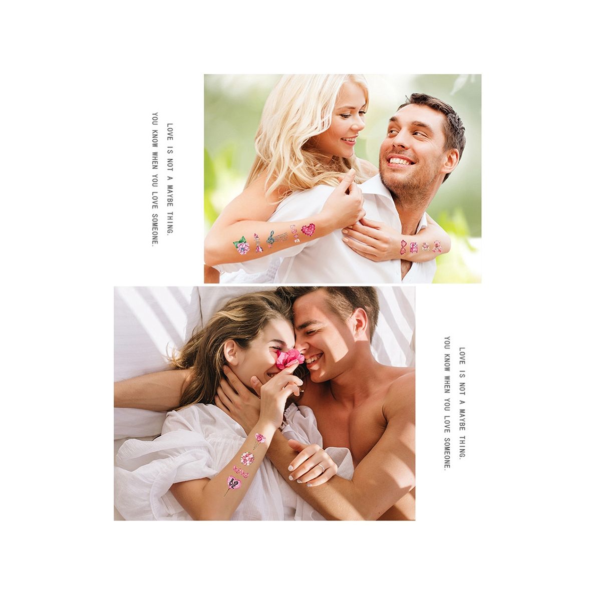 20 Sheet 'S Day Temporary Tattoo Valentines Heart Tattoo Sticker Boy Girls Gift 'S Day