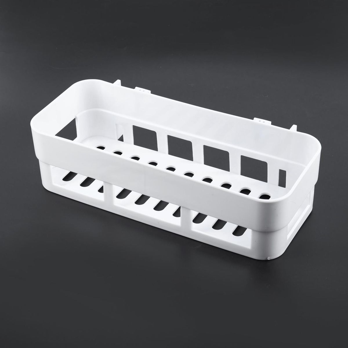Bathroom shelves Wall-mounted bathroom shelves Toilet suction Cup Storage Rack Storage Shelf Suction Cup Wall Mounted Rectangle Bathroom Toilet White