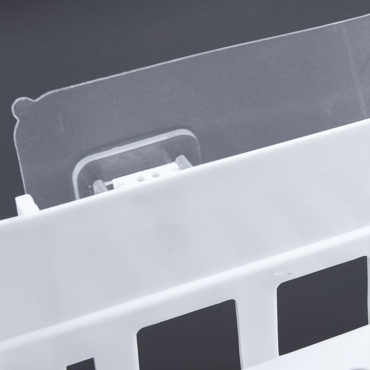 Bathroom shelves Wall-mounted bathroom shelves Toilet suction Cup Storage Rack Storage Shelf Suction Cup Wall Mounted Rectangle Bathroom Toilet White
