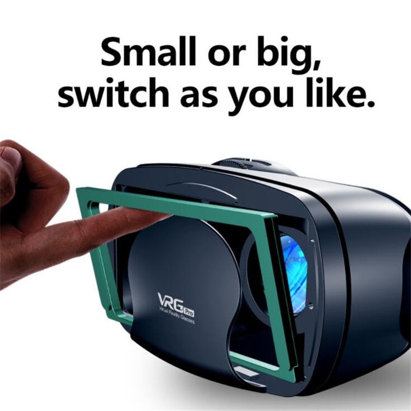 VR Virtual Reality 3D Glasses Box Stereo VR Google Cardboard Headset  For IOS Android Smartphone,Wireless Rocker