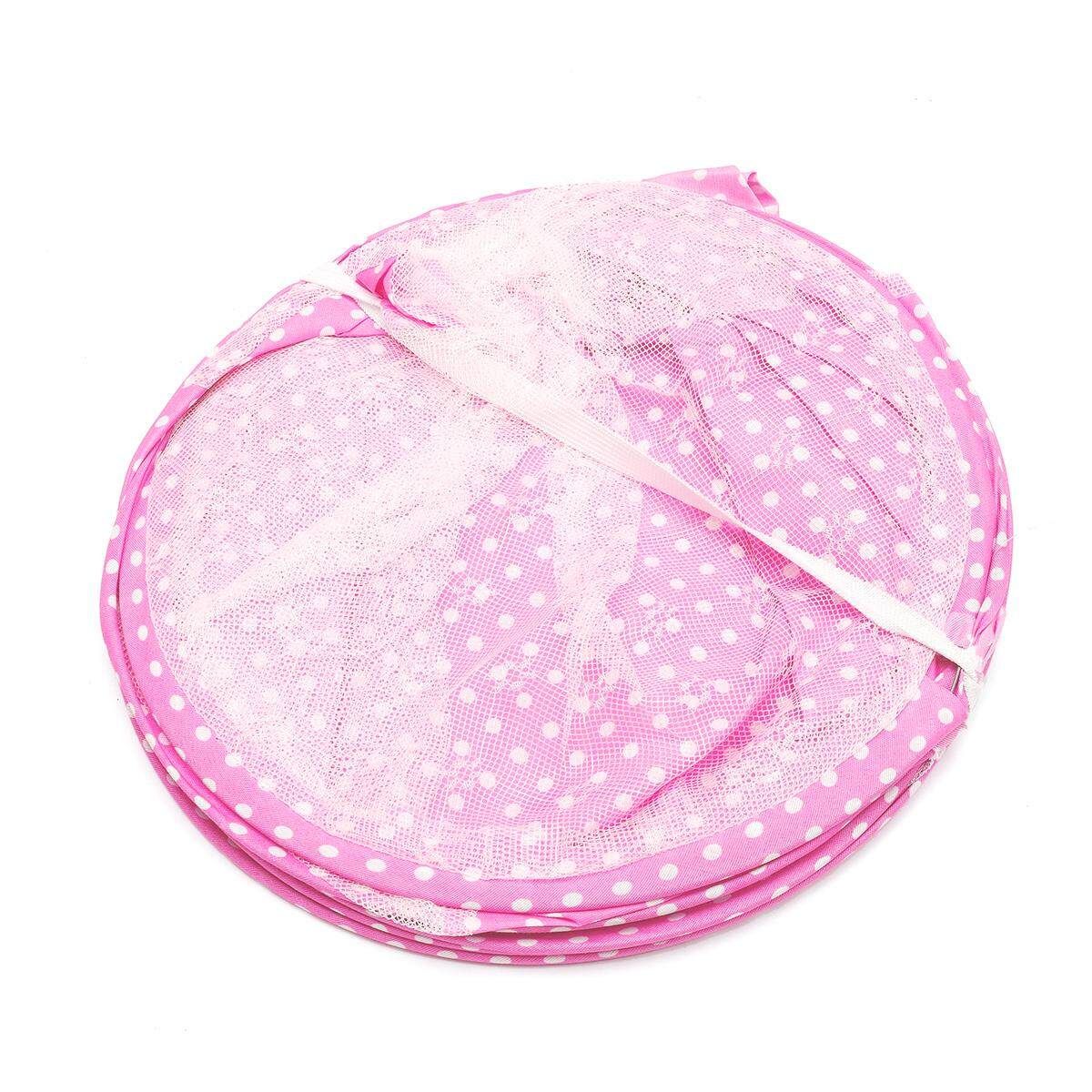 0-3 Years Baby Bed Tent Crib Mattress Portable Foldable Mosquito Net Newborn Bedroom Travel Bed Pink