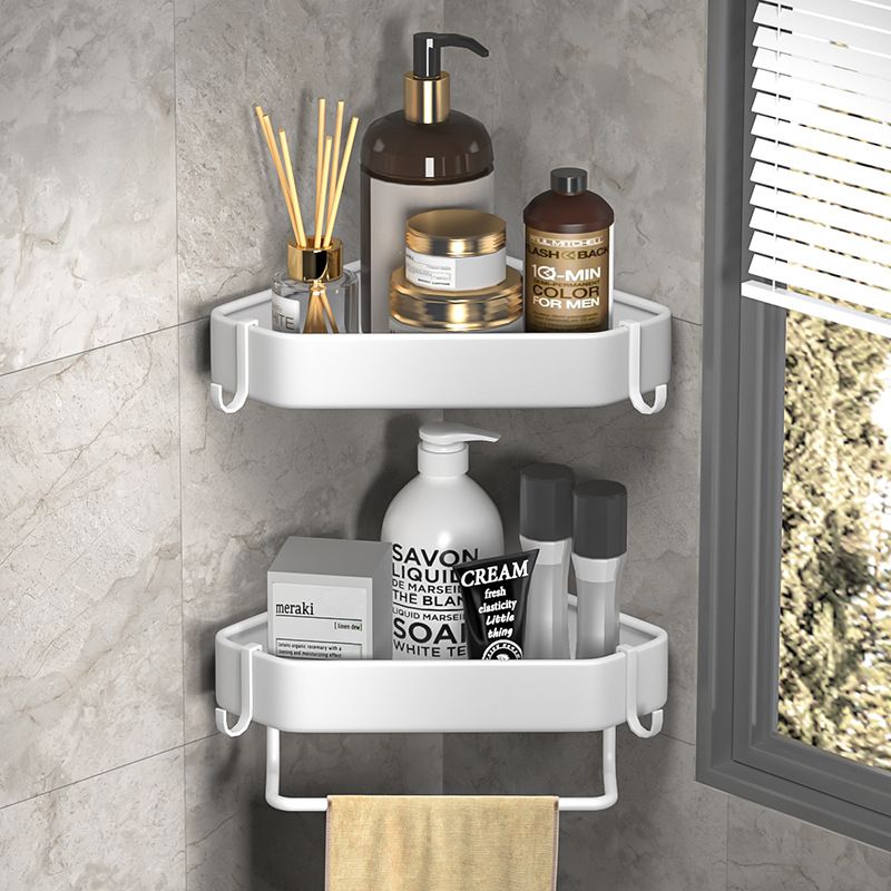 Wall Mount 2 Layer Kitchen& Bathroom Storage Shelf Anti-Rust