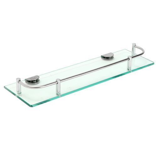 Modern Glass Holder Rectangle Shelf Wall - 38.5cm