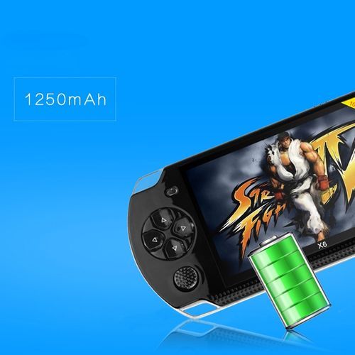 X6 4.3 Inch Screen Retro Portable Game Console With 3MP Camera, Built-in 10000 Games, Supports E-book / Recording / Music Playing / Video Playing(Black)