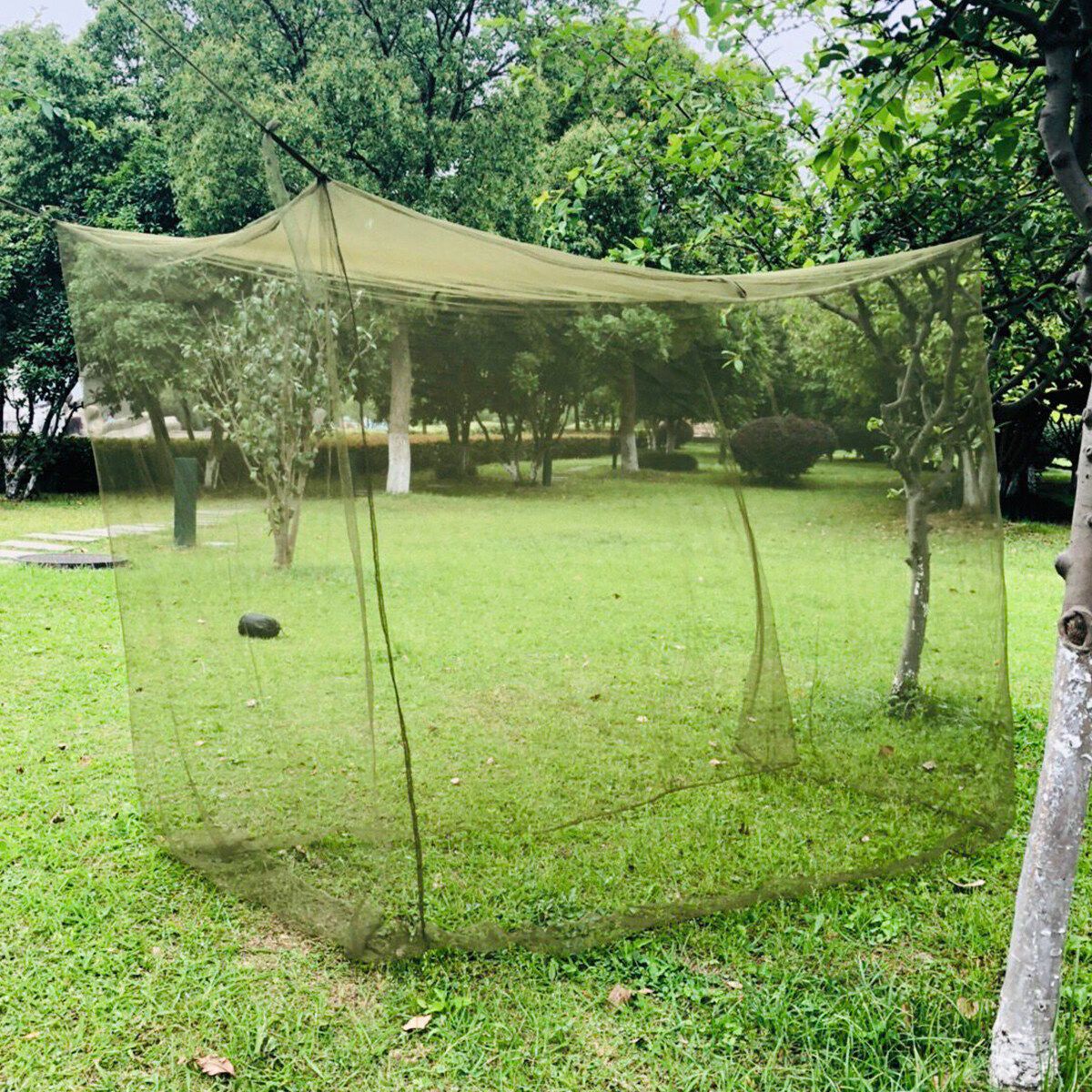 Large White Camping Mosquito Net Indoor/Outdoor Anti Mosquito Net Infant Bed Folding Crib Net 195X80X150cm