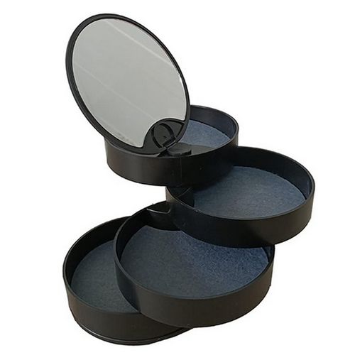 Jewelry Display Tray Storage Box Multilayer Rotating Plastic Stand