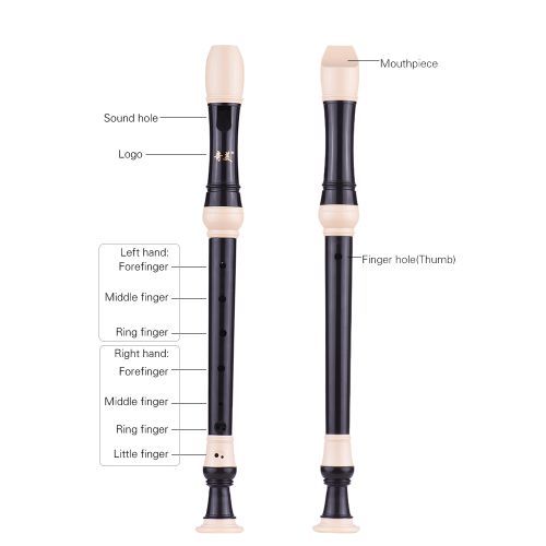 QIMEI QM8A-23G Professional Alto Recorder German Style 8
