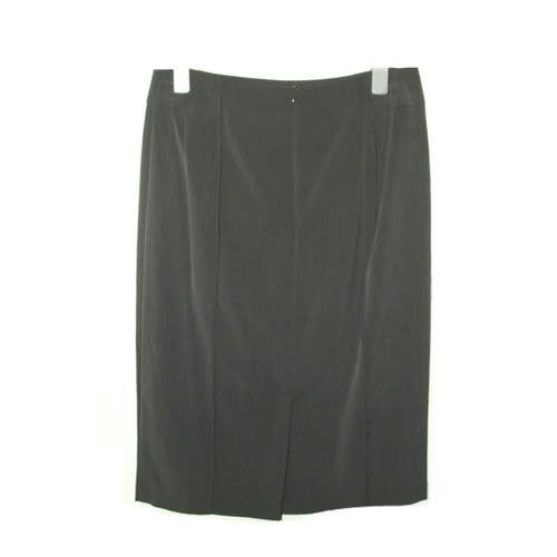 Grey Long Sleeves Formal Skirt Suit