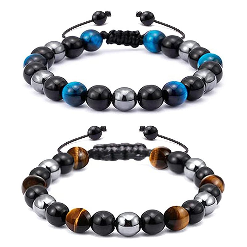 New Triple Wealth Bracelet Made From 3 Real Natural Stone