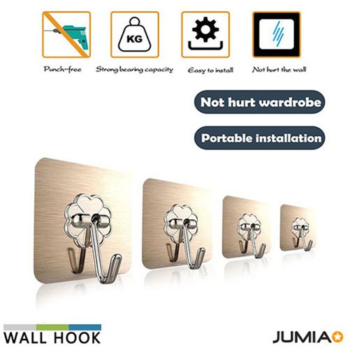 30PCS Powerful Non-Mark Storage Hooks Hangers Fixtures