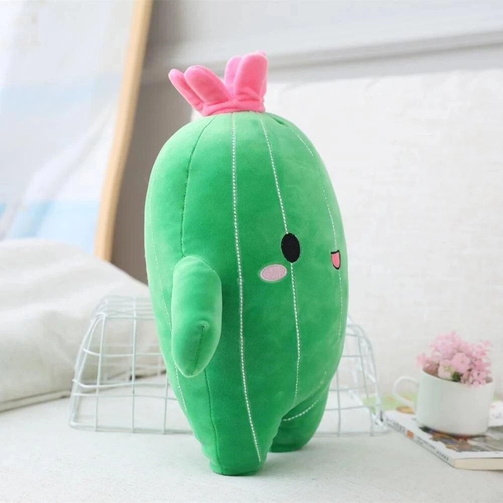 Kawaii Cactus Plush Toy Stuffed Doll Flower Plant Pillow Cushion Bolster Kids Children Boy Girl Birthday Gift Room Decor