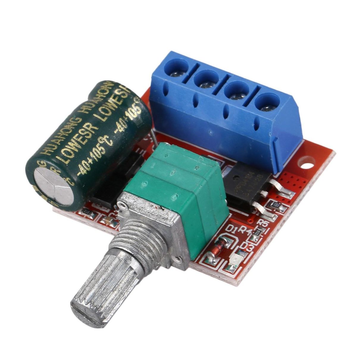 DC5-35V 5A PWM DC Motor Speed Controller LED Light Dimmer Switch 10KHzPack of 4