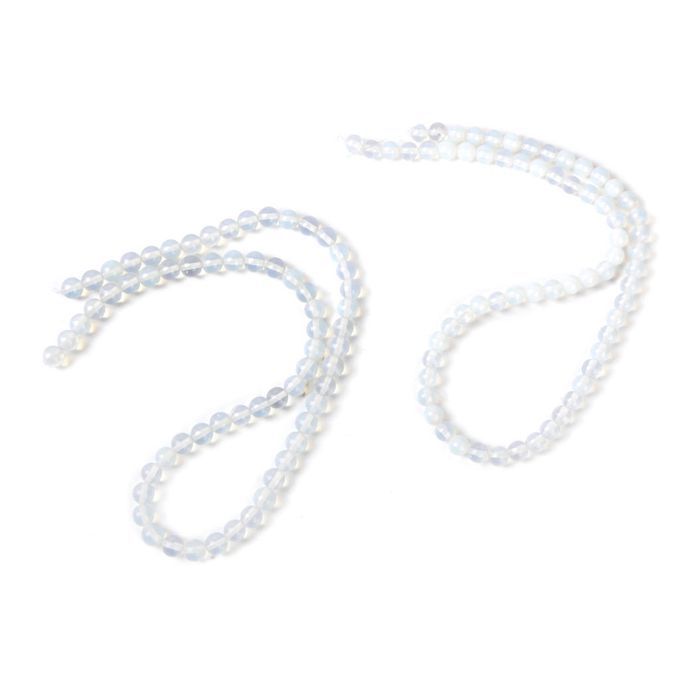 6mm Fire Opal Opalite Round Gemstone Loose Beads Strand For DIY