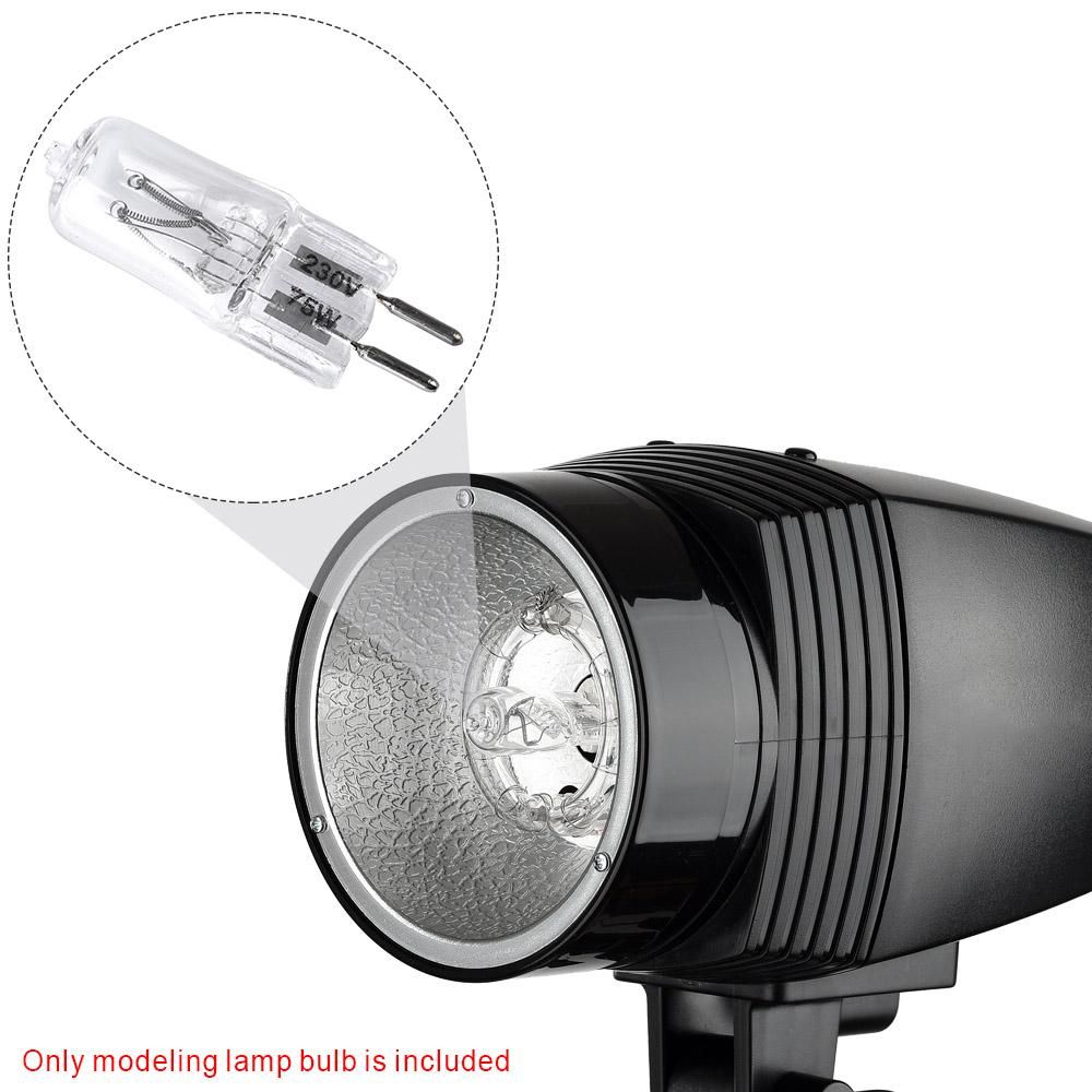 Godox 75W 230V 2700K Photo Studio Modeling Lamp Bulb for Compact Studio Flash Strobe Light Speedlite 220V~240V