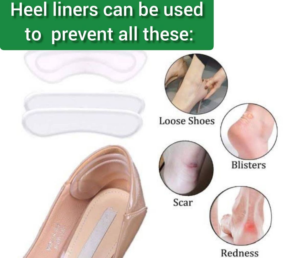 Heel Liner Prevent Blisters Und Cuts, Invisible Heel Pads Fit Any Shoe Colors