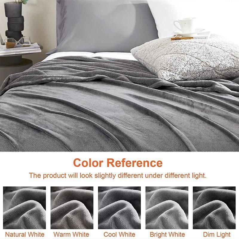 Soft Warm Coral Fleece Flannel Blankets for Beds Faux Fur Mink Throw Solid Color Sofa Cover Bedspread Winter Plaids Blankets