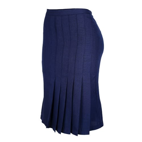 Multipurpose Skirt With Pleat Design - Blue