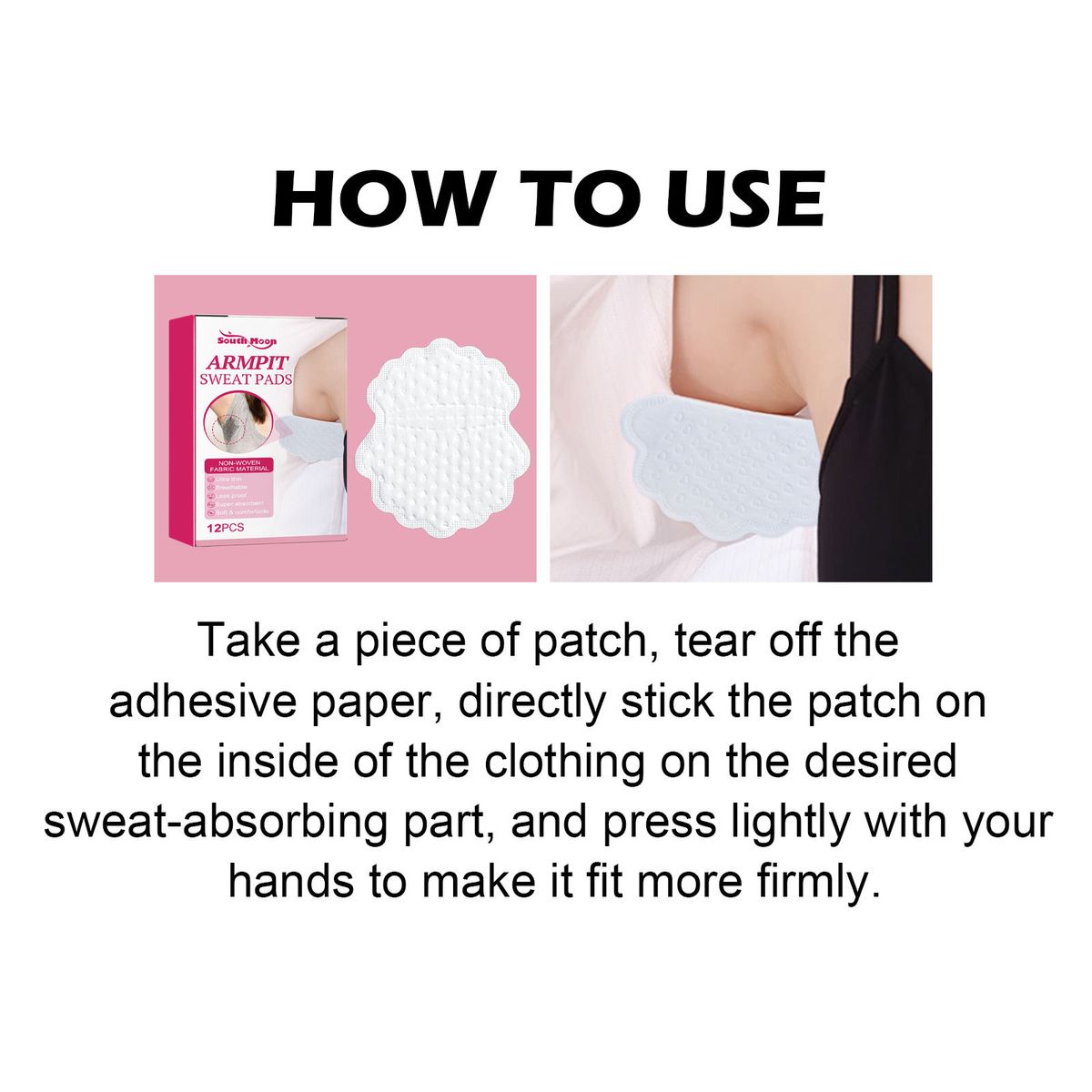 12Pcs Armpit Underarm Sweat Pads Fight Hyperhidrosis