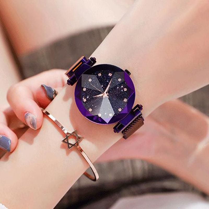 Luxury Magnetic Women Watches Starry Sky Watch Women Diamond Female Quartz Ladies Wristwatches Clock Zegarek Damski Reloj Mujer
