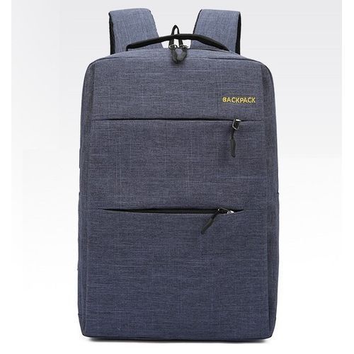 Backpack With USB Port-Blue