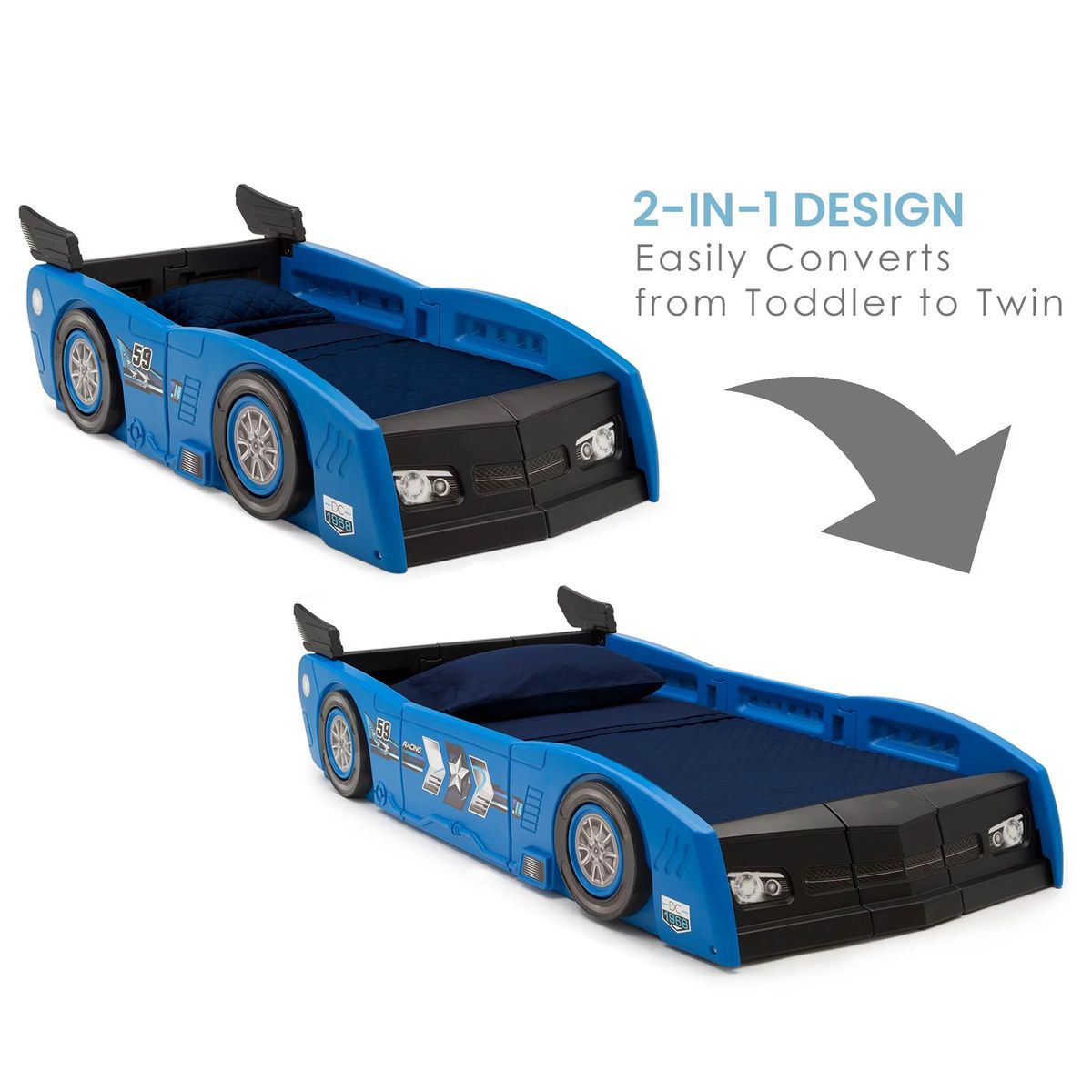 Grand Prix Kids Plastic Toddler Bed