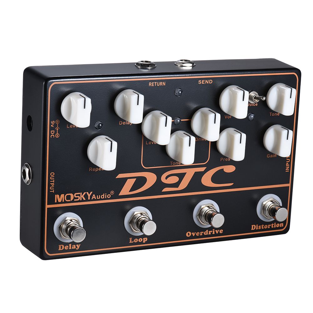 MOSKYAudio DTC 4-in-1 Electric Guitar Effects Pedal