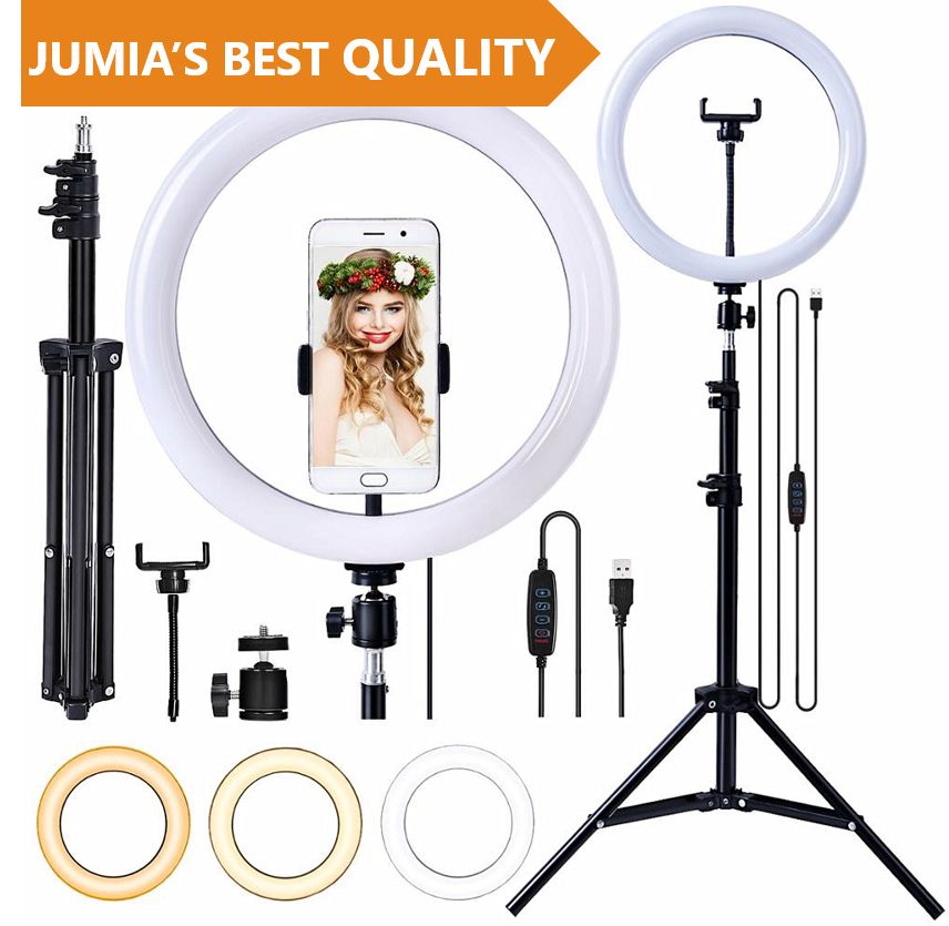 Ringlight Stand Ring Live Photo Recording 10 Inches + MIC