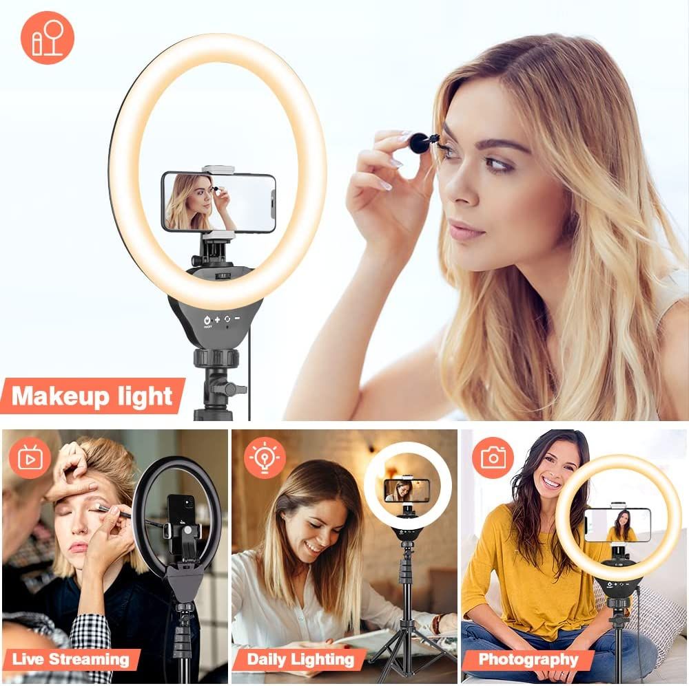 Ringlight Stand Ring Live Photo Recording 10 Inches + MIC