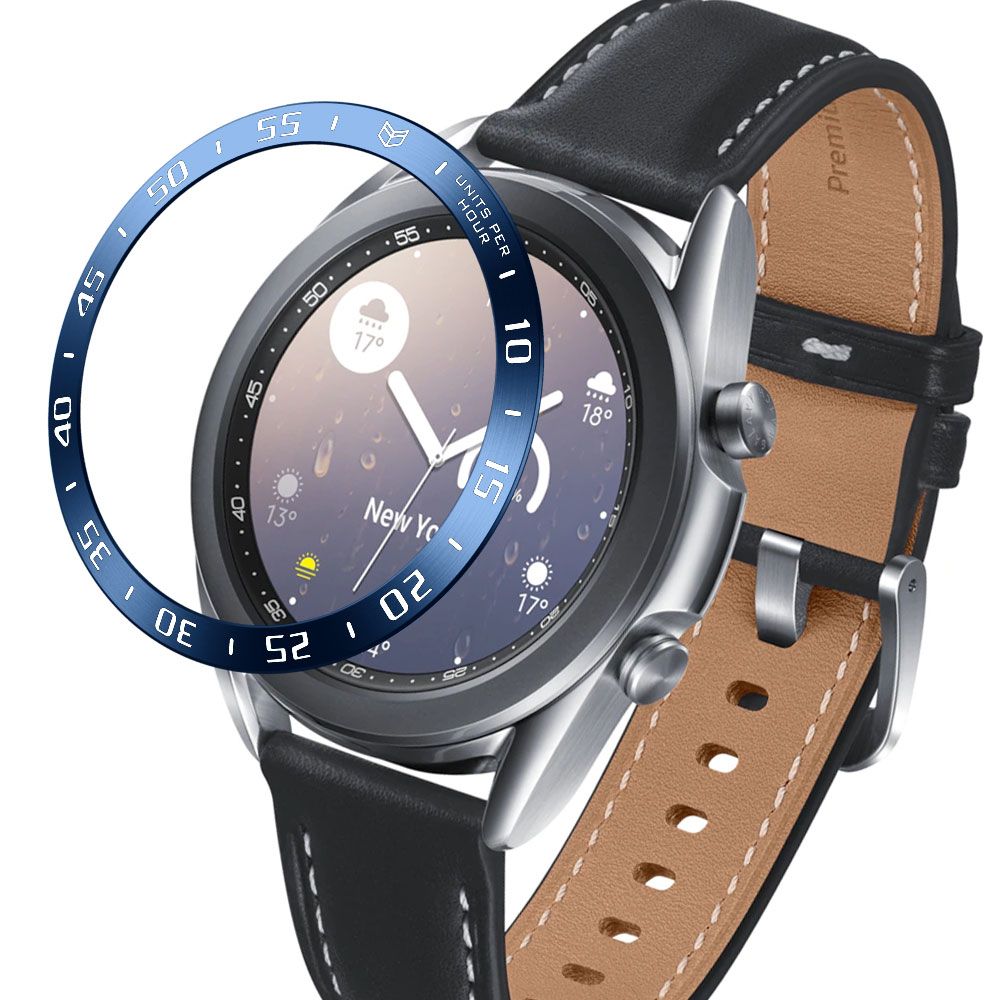 (Black)Metal Bezel Ring Styling Frame For Samsung Galaxy Watch 3 41mm 45mm Anti-scratch Protector Ring Case Cover For Galaxy Watch3 SHA