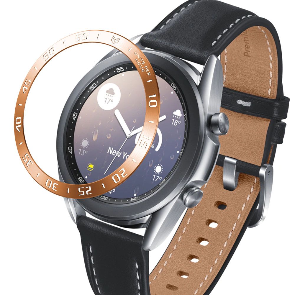 (Black)Metal Bezel Ring Styling Frame For Samsung Galaxy Watch 3 41mm 45mm Anti-scratch Protector Ring Case Cover For Galaxy Watch3 SHA