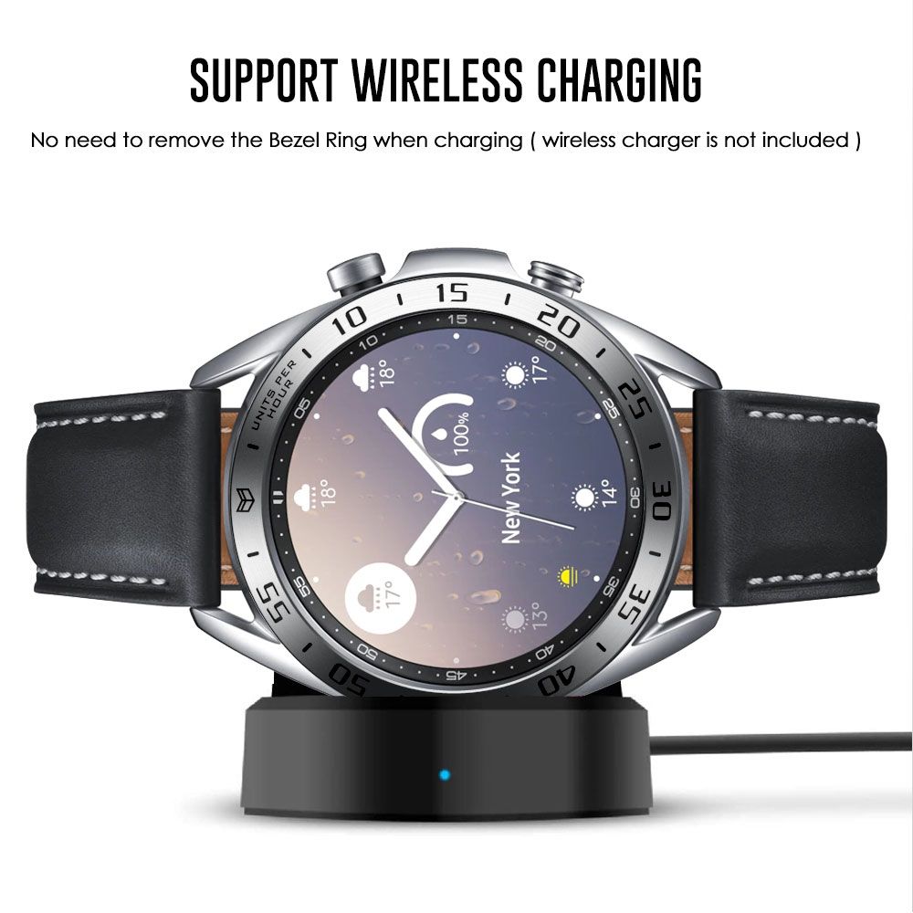 (Black)Metal Bezel Ring Styling Frame For Samsung Galaxy Watch 3 41mm 45mm Anti-scratch Protector Ring Case Cover For Galaxy Watch3 SHA