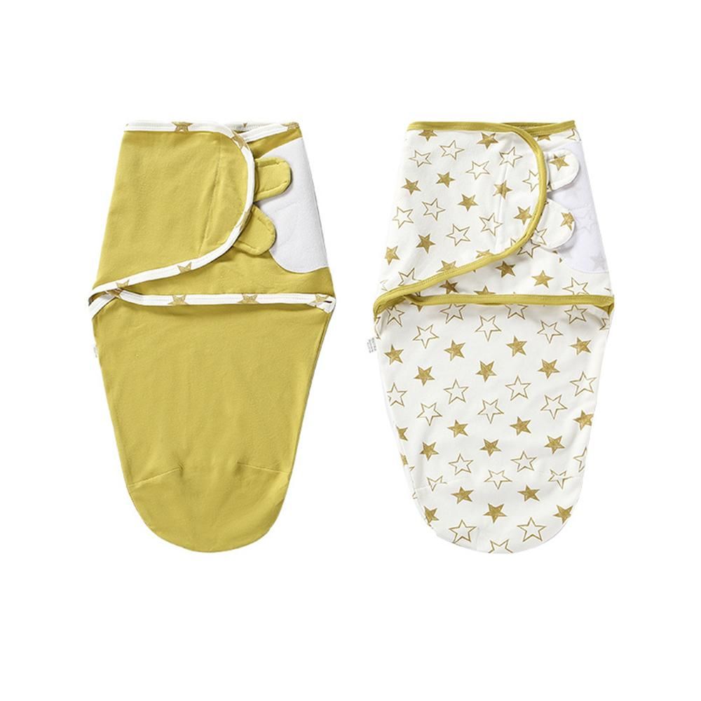 2pcs Newborn Baby Swaddle Blanket Breathable Baby Muslin Blanket Skin-Friendly Receiving Blanket for 3-6 Months Baby Boy Girl, M Size