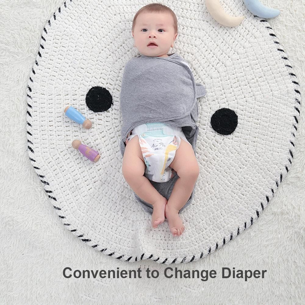 2pcs Newborn Baby Swaddle Blanket Breathable Baby Muslin Blanket Skin-Friendly Receiving Blanket for 3-6 Months Baby Boy Girl, M Size