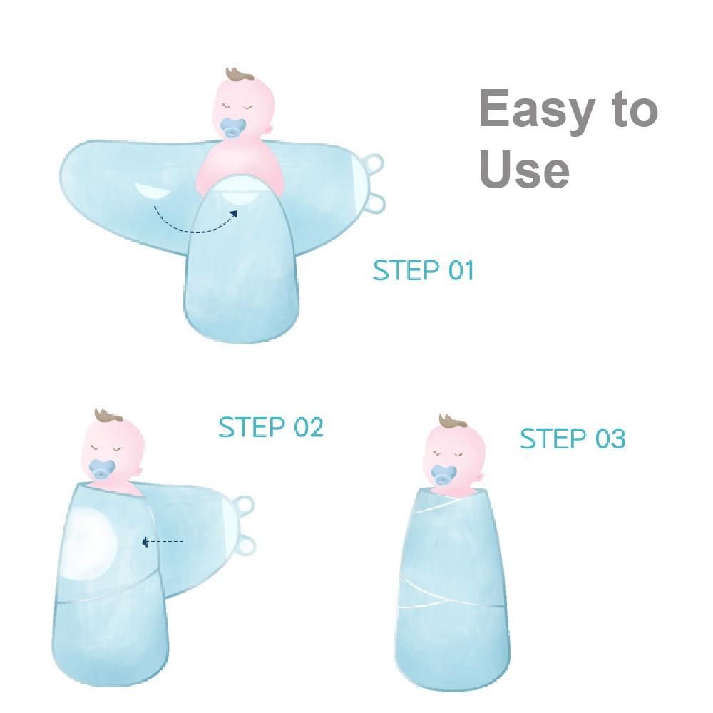 2pcs Newborn Baby Swaddle Blanket Breathable Baby Muslin Blanket Skin-Friendly Receiving Blanket for 3-6 Months Baby Boy Girl, M Size
