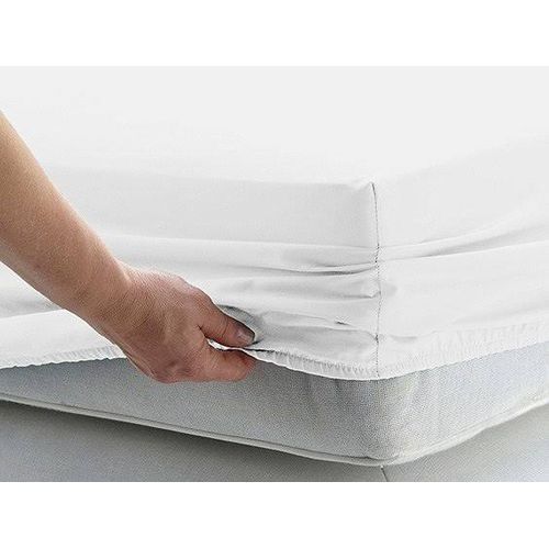 Fitted Sheet  Mattress Protector With 2 Pillow Cases-White