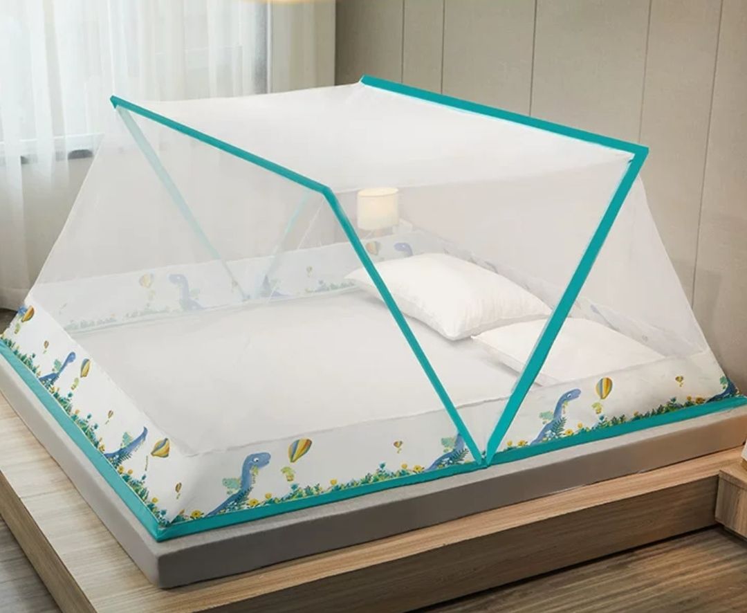 Folding Tent-like Mosquito Net With Fabric Protection