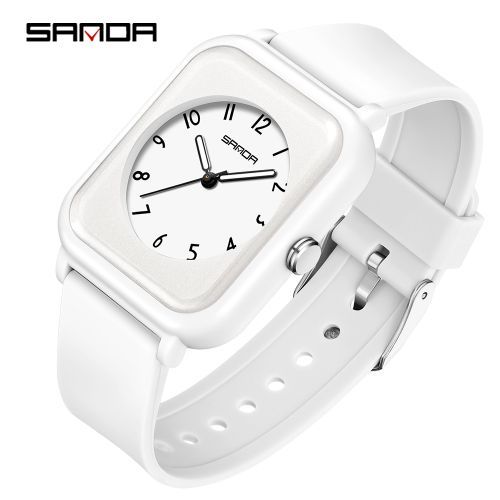 Sanda Student's Sport Watch Waterproof Square Watches For Women 6127