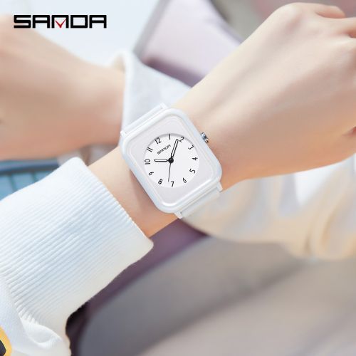 Sanda Student's Sport Watch Waterproof Square Watches For Women 6127
